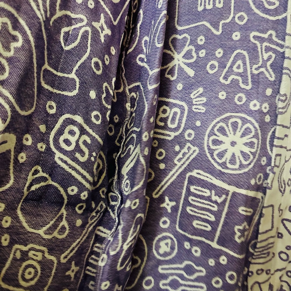 Bathrobe / Fun patterned double sided Organic Cotton Robe, L/XL - Picture 3 of 3